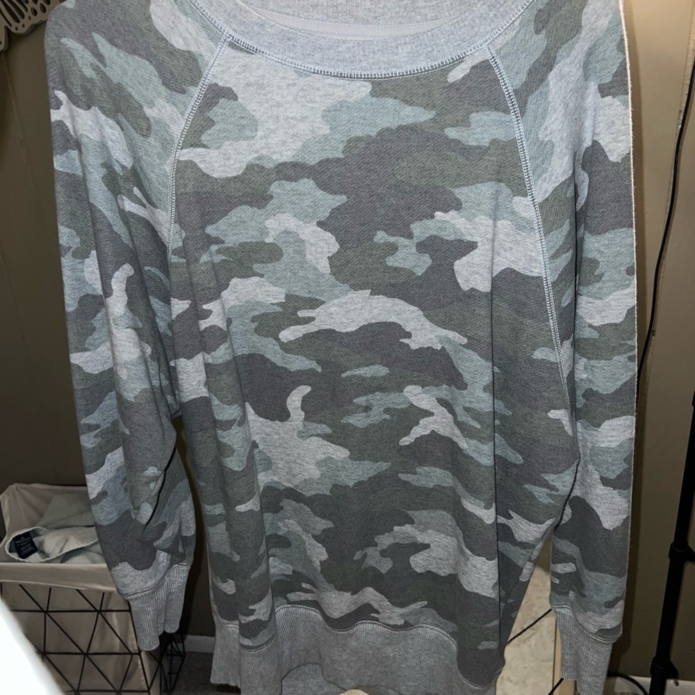 Gray Camo Sweatshirt